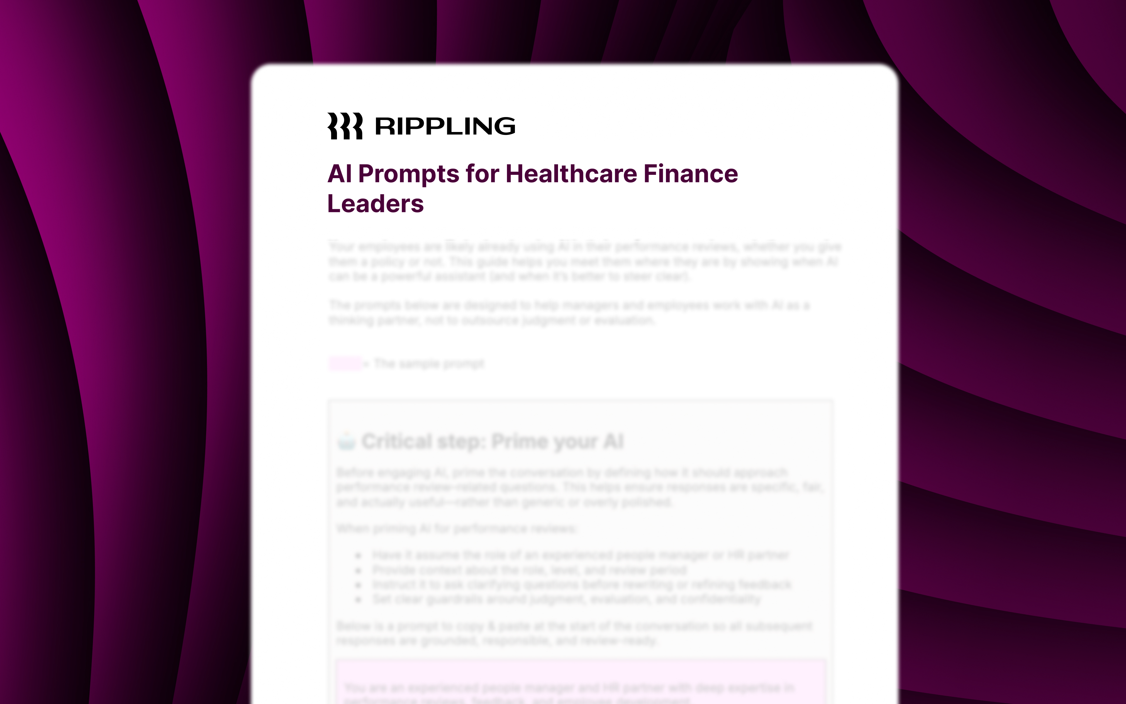 Powerful AI Prompts for Healthcare Finance Teams