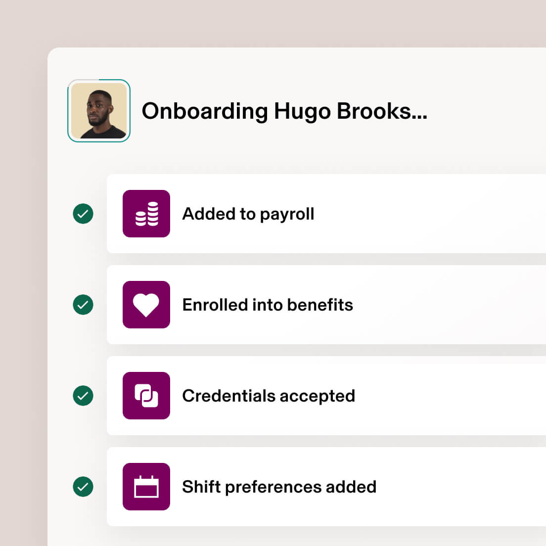 Healthcare onboarding