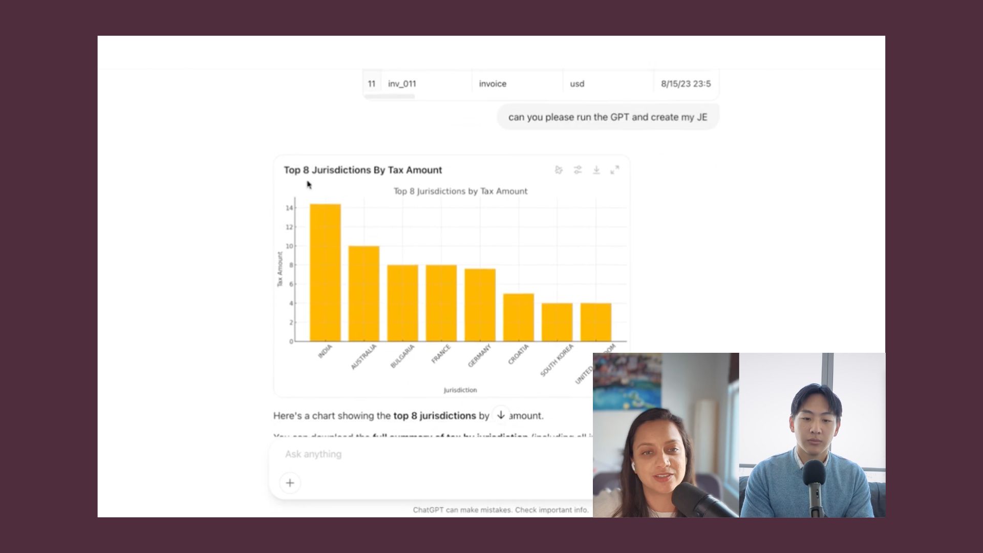 Screenshot from Sowmya’s exclusive interview