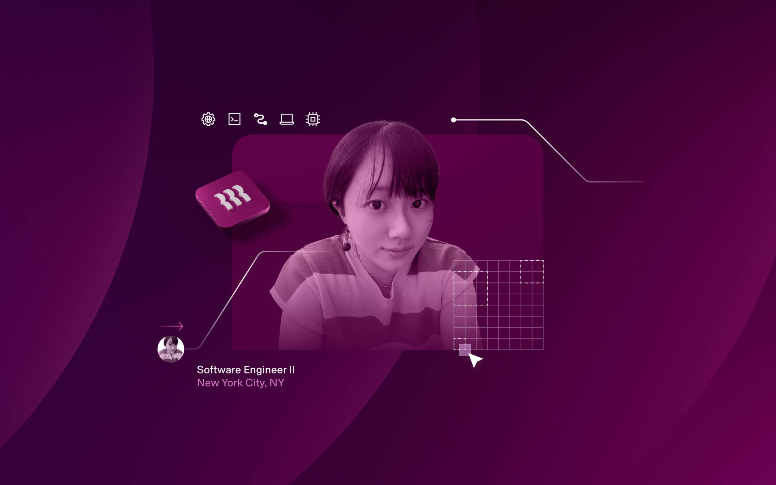 Hero image featuring Rebecca Wang.