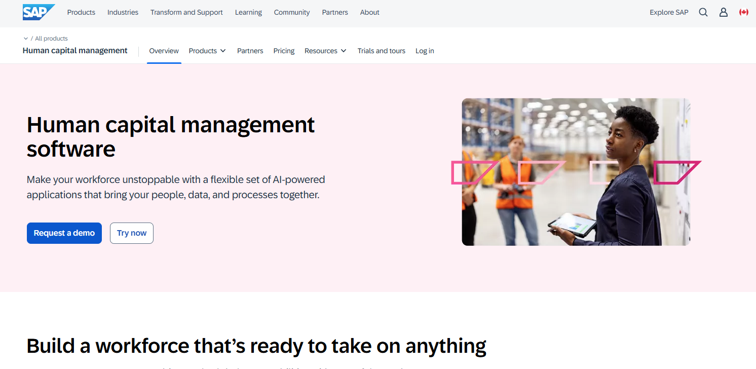 SAP Human capital management software