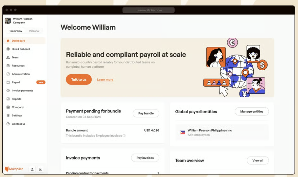 Multiplier Global Payroll