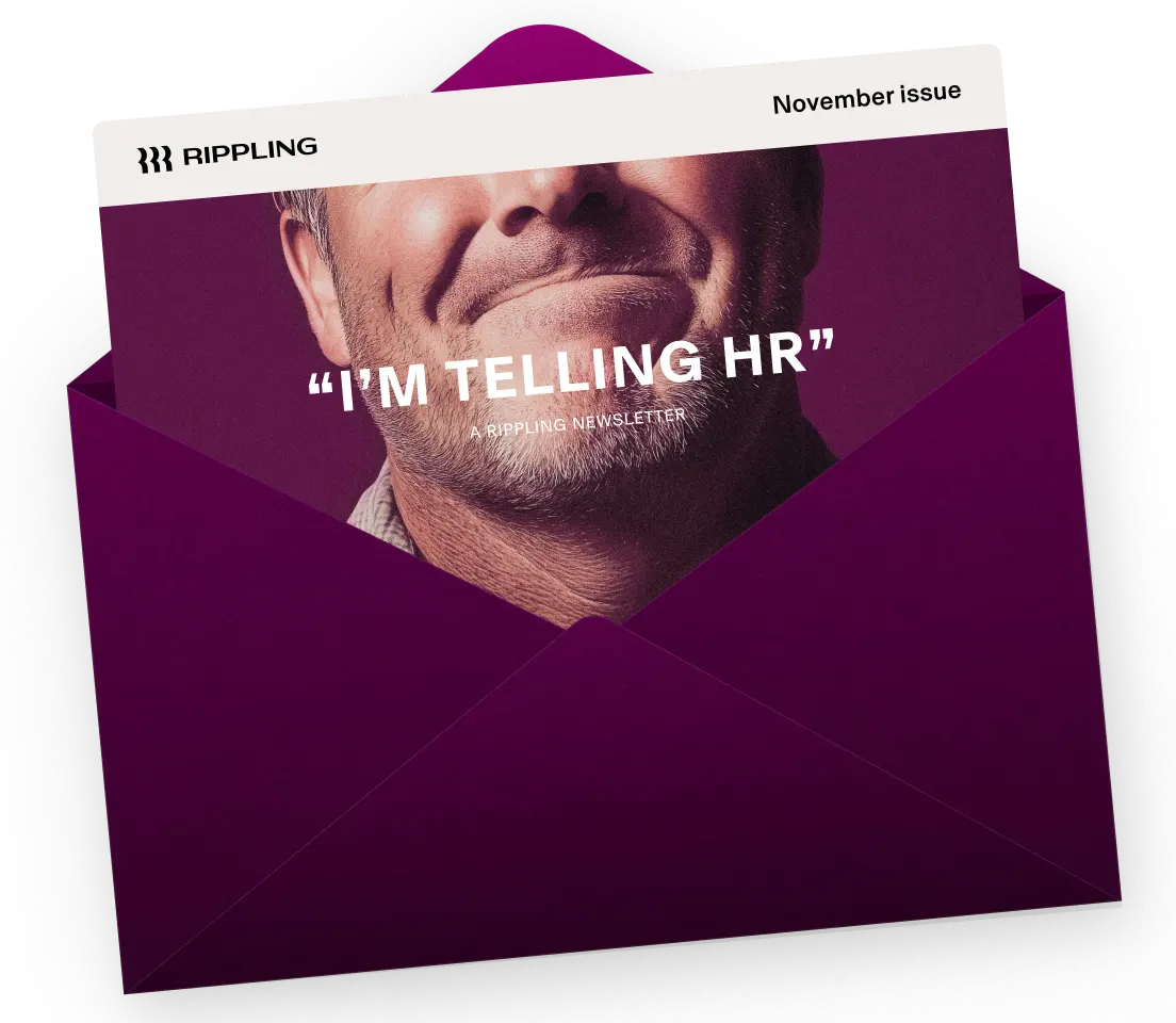 Graphic illustration of a newsletter peeking out of an envelope