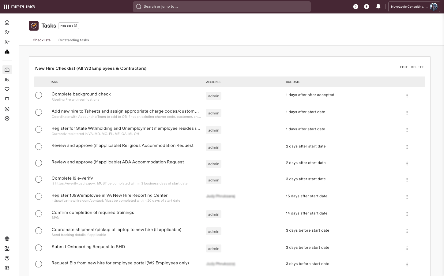 Task-list-solution