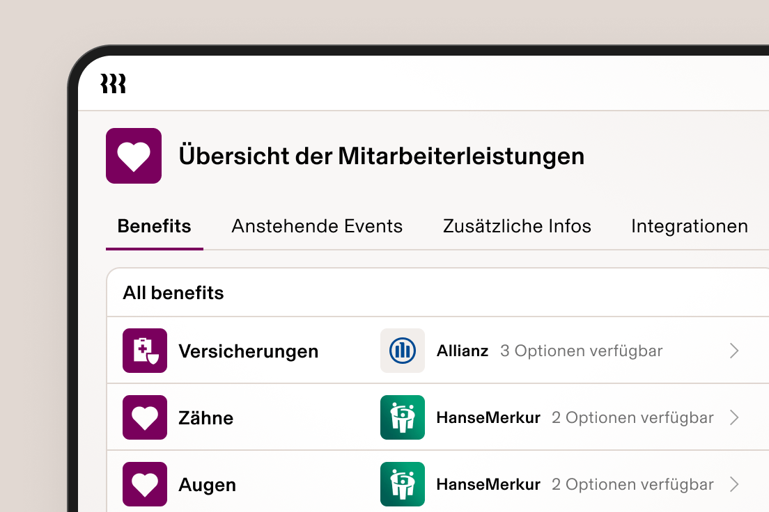 Screenshot of Benefits Admin screen in Rippling showing Dental, Vision, and Medical elections