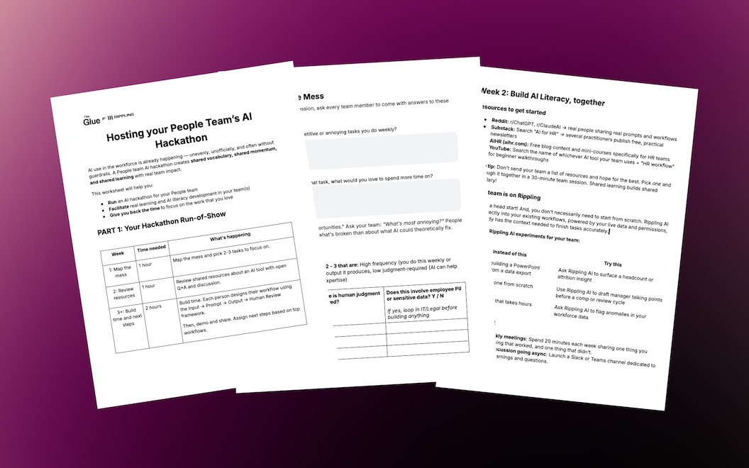 [Cover Image] How to Run an AI Hackathon for HR Teams