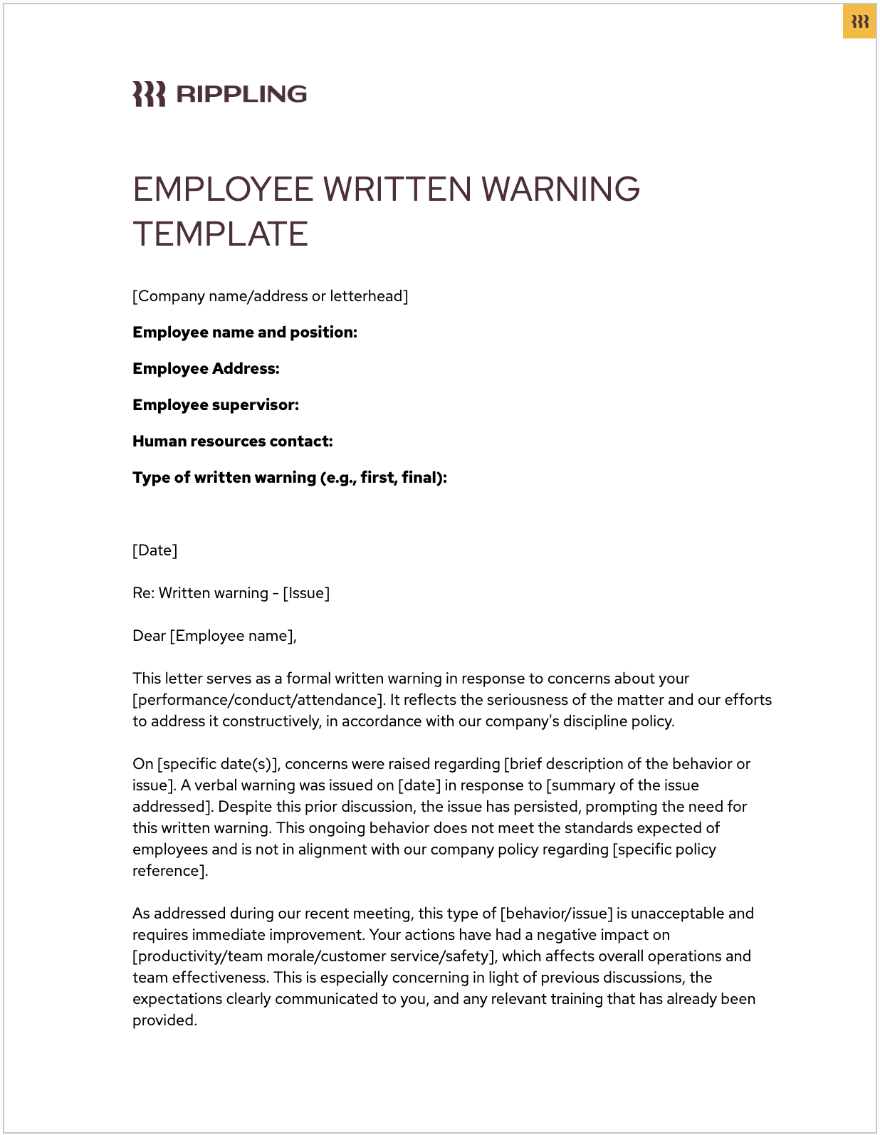 Employee-Written-Warning-Template-4