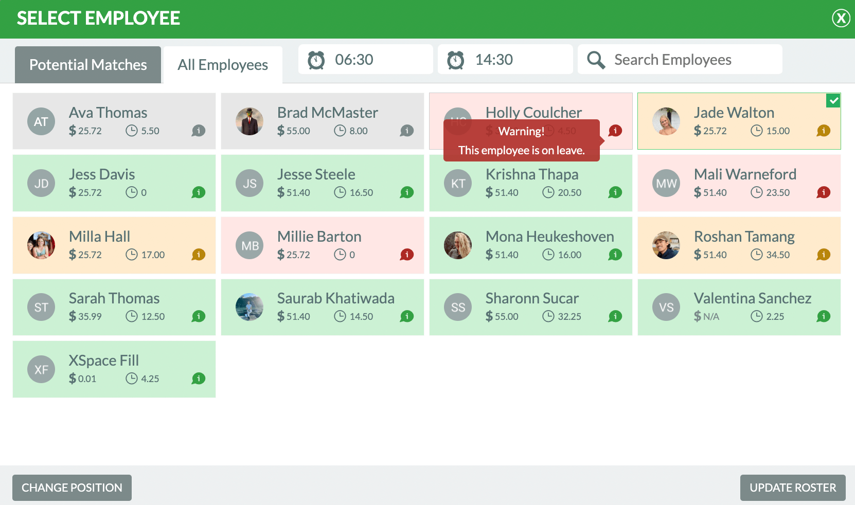 RosterElf Scheduling