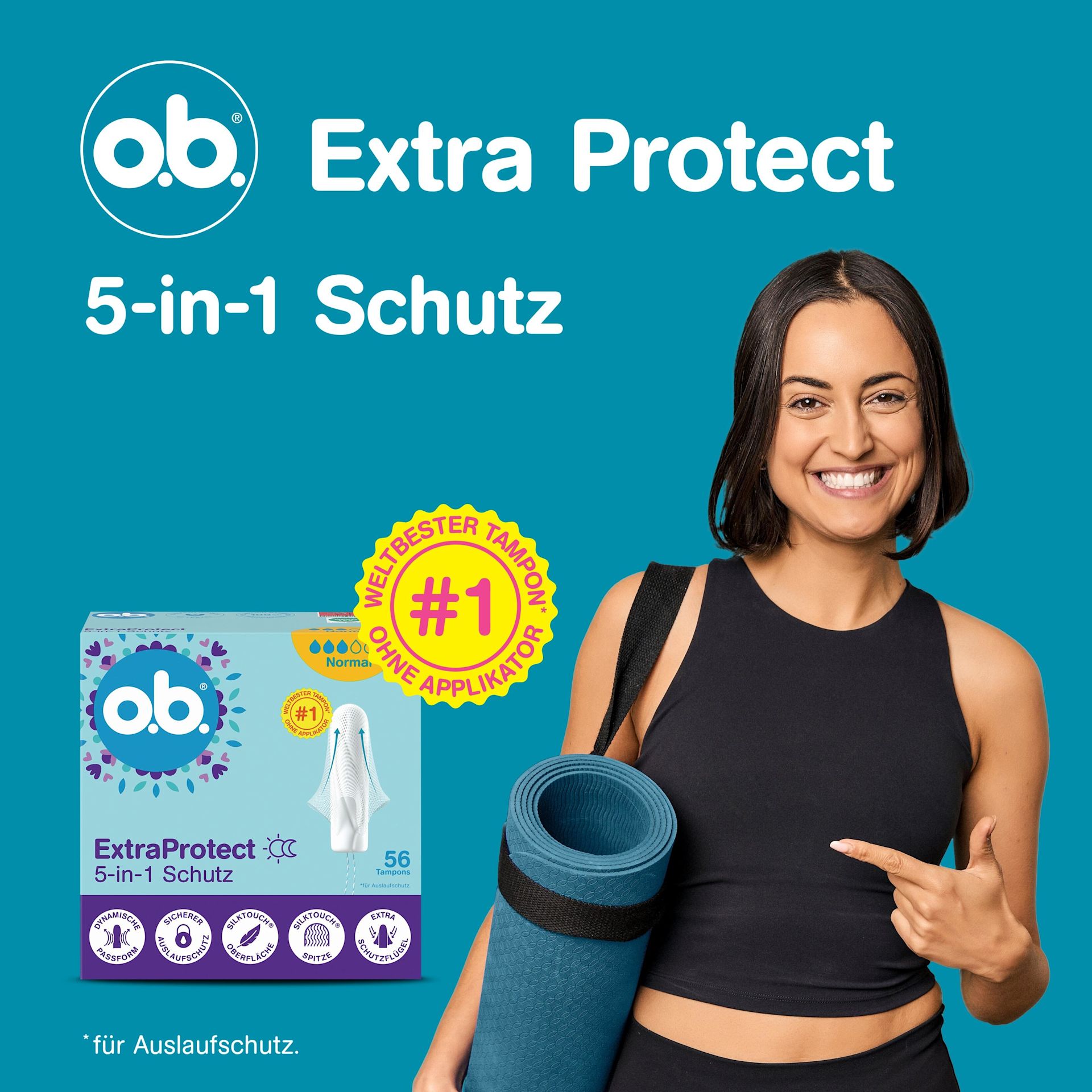o.b. ® ExtraProtect Super Plus 5-in-1-Schutz
