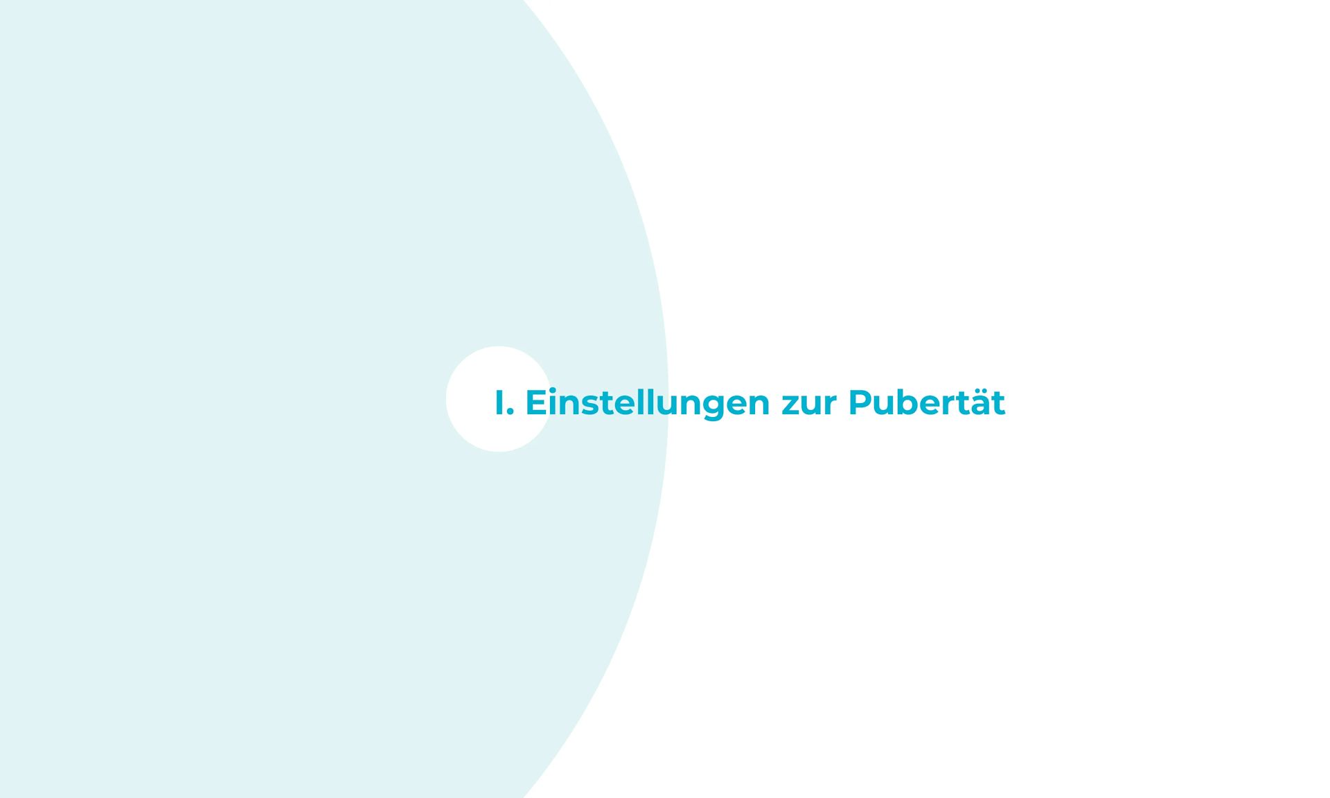Einstellung zur Pubertät