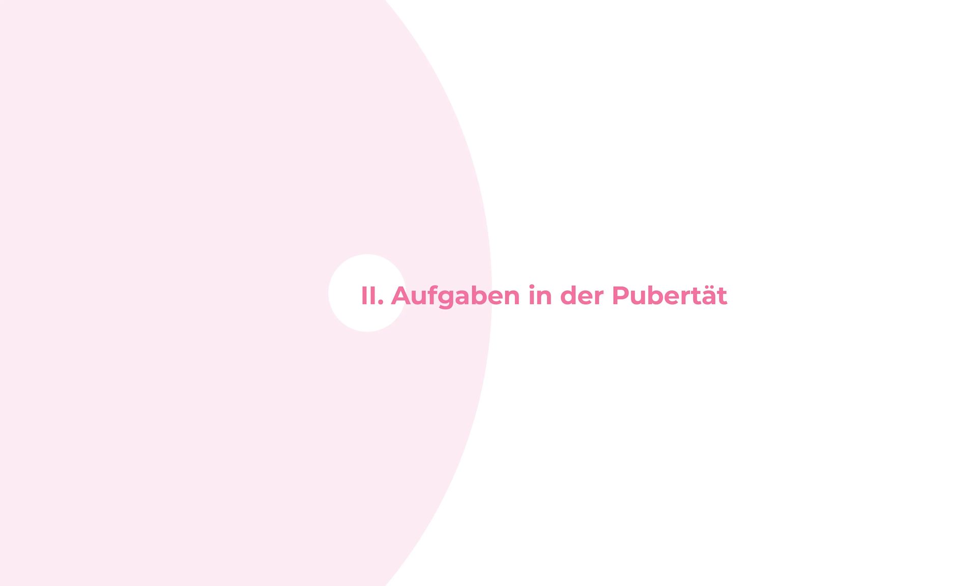 Aufgaben in der Pubertät