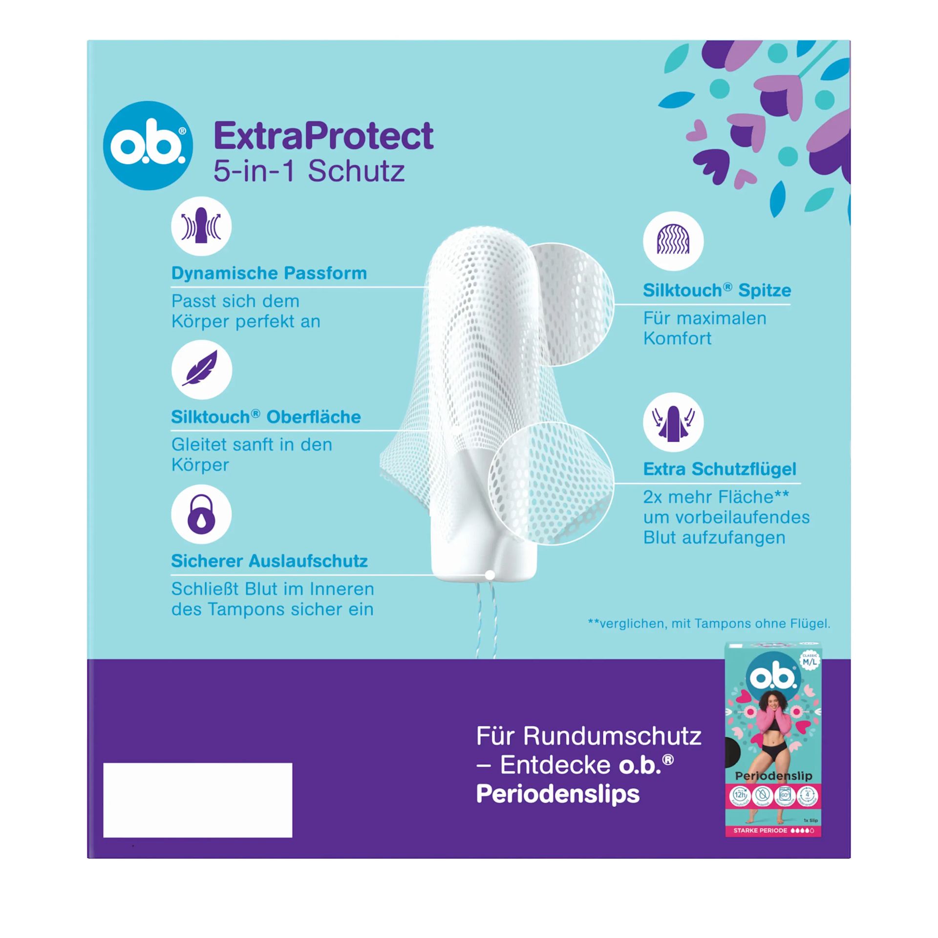 o.b.® ExtraProtect Super Plus Packshot von hinten