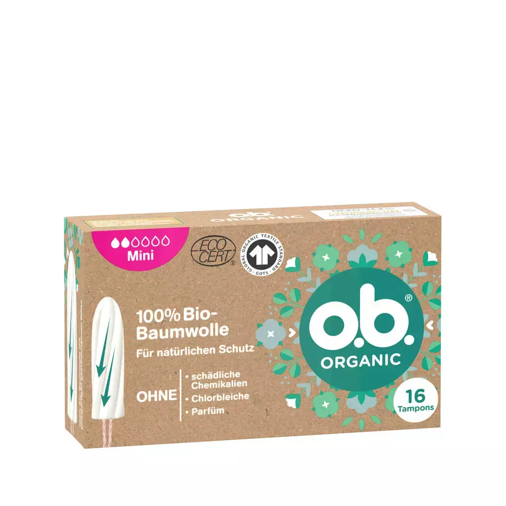 Natürlicher Schutz bei Periode: o.b.® Organic Mini