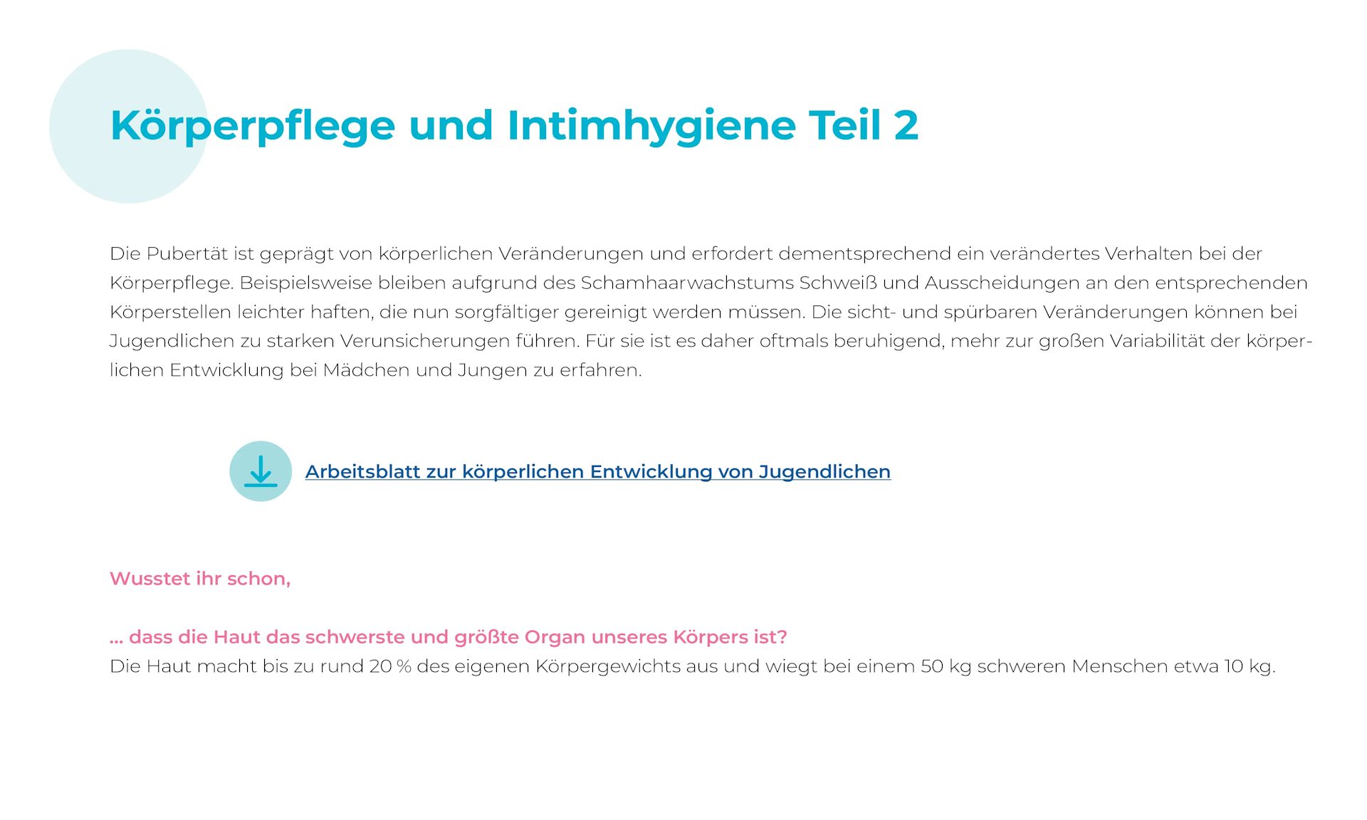 Erstaunliche Fakten zum Körper