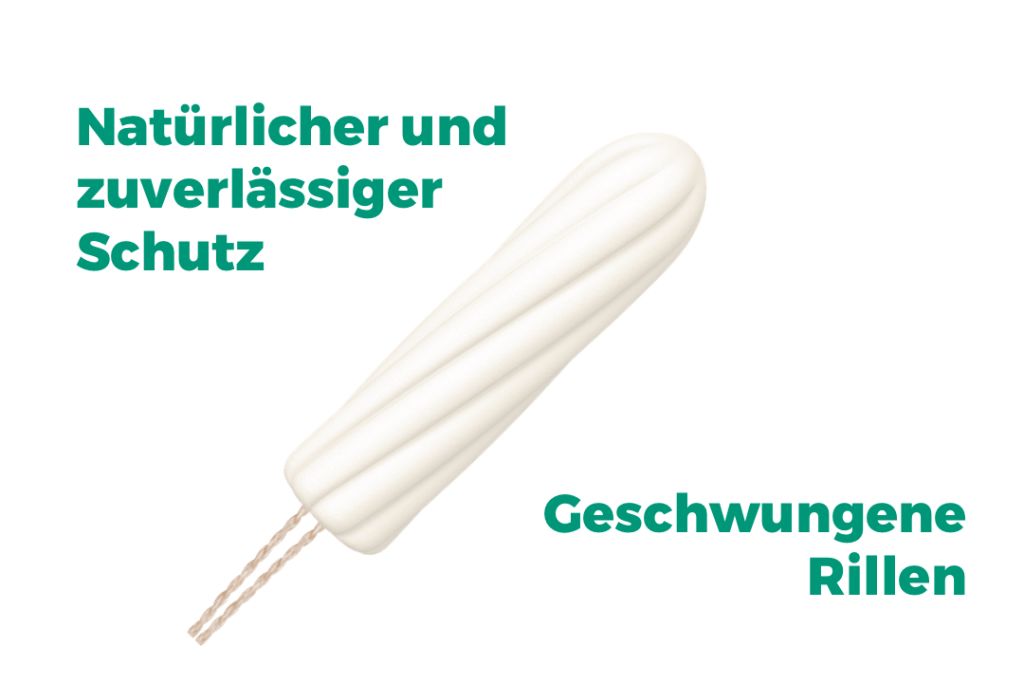 Grafik mit Produktinformationen zu o.b.® Organic Normal Tampons