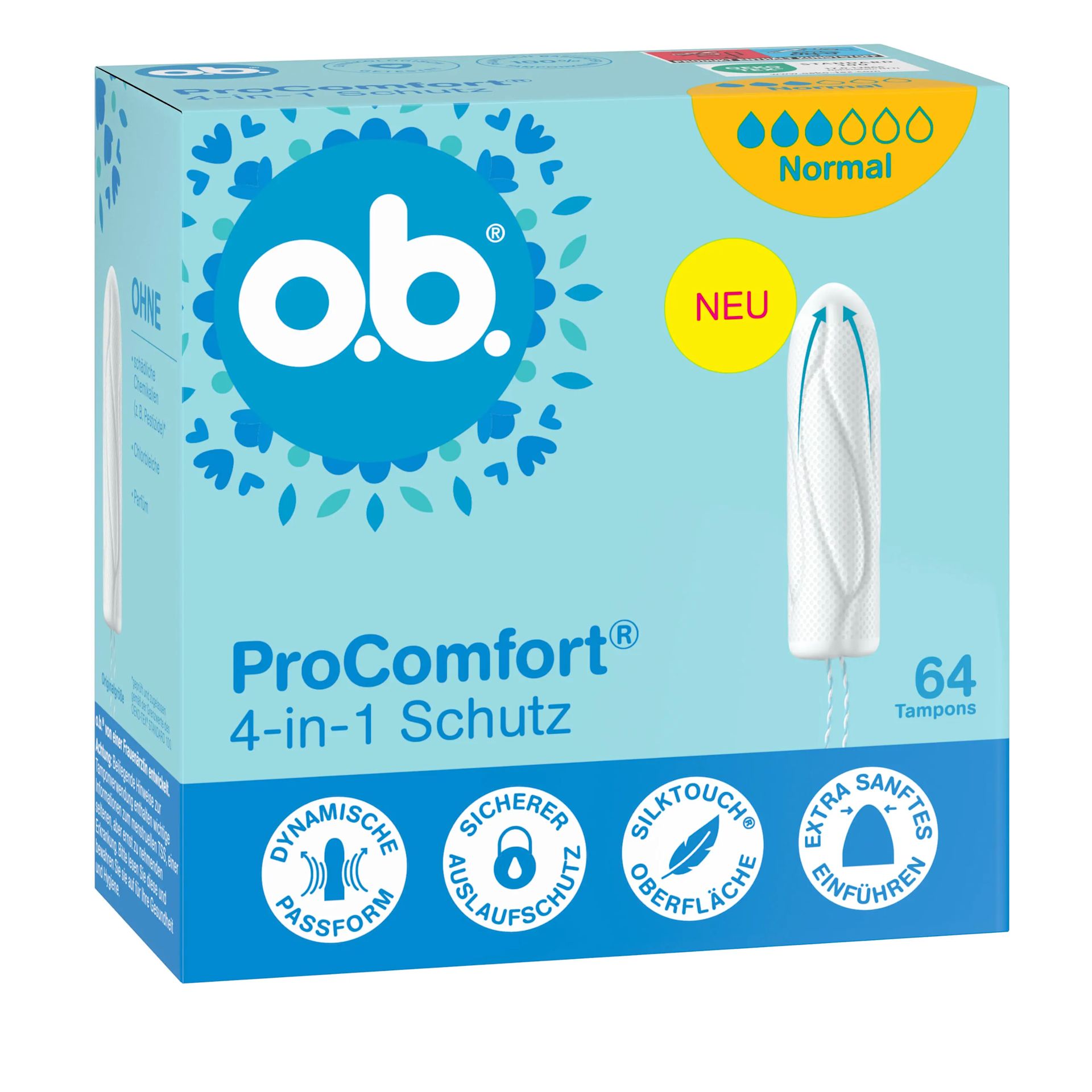  o.b.® ProComfort® Normal Packshot von vorne