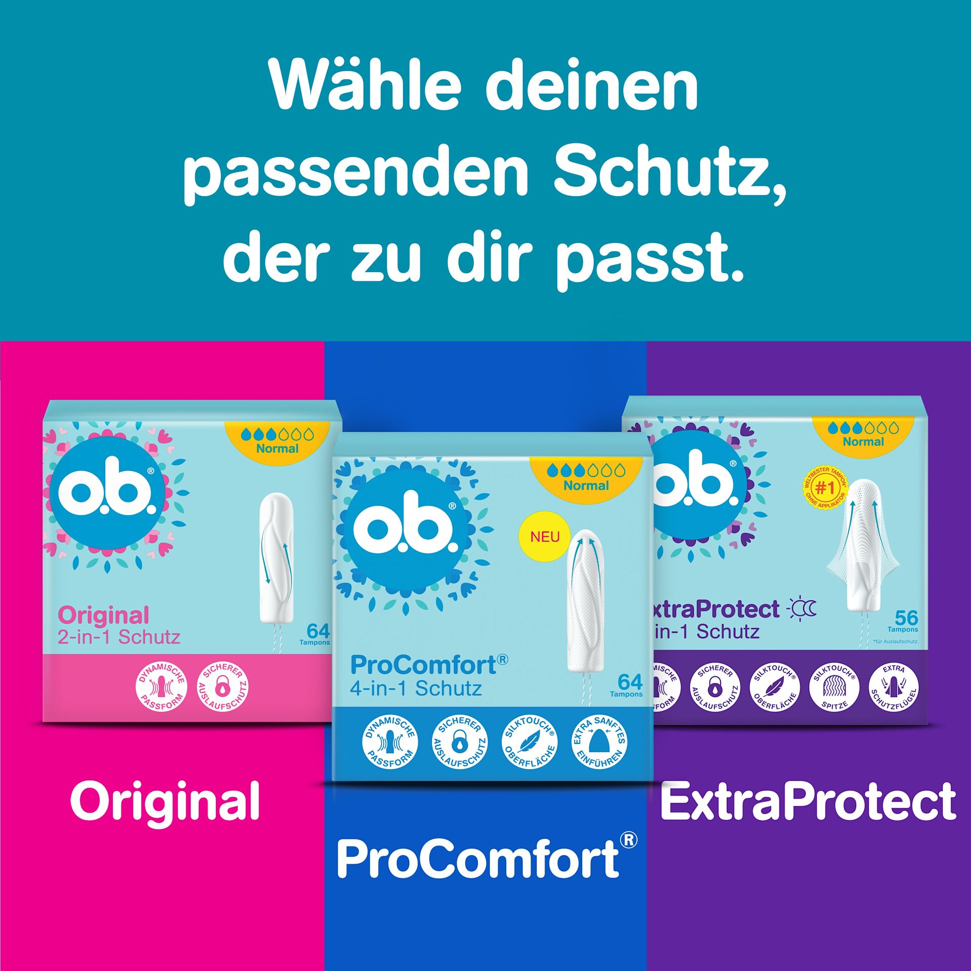 o.b.® Original Ultra– Wähle deinen passenden Schutz der zu dir passt