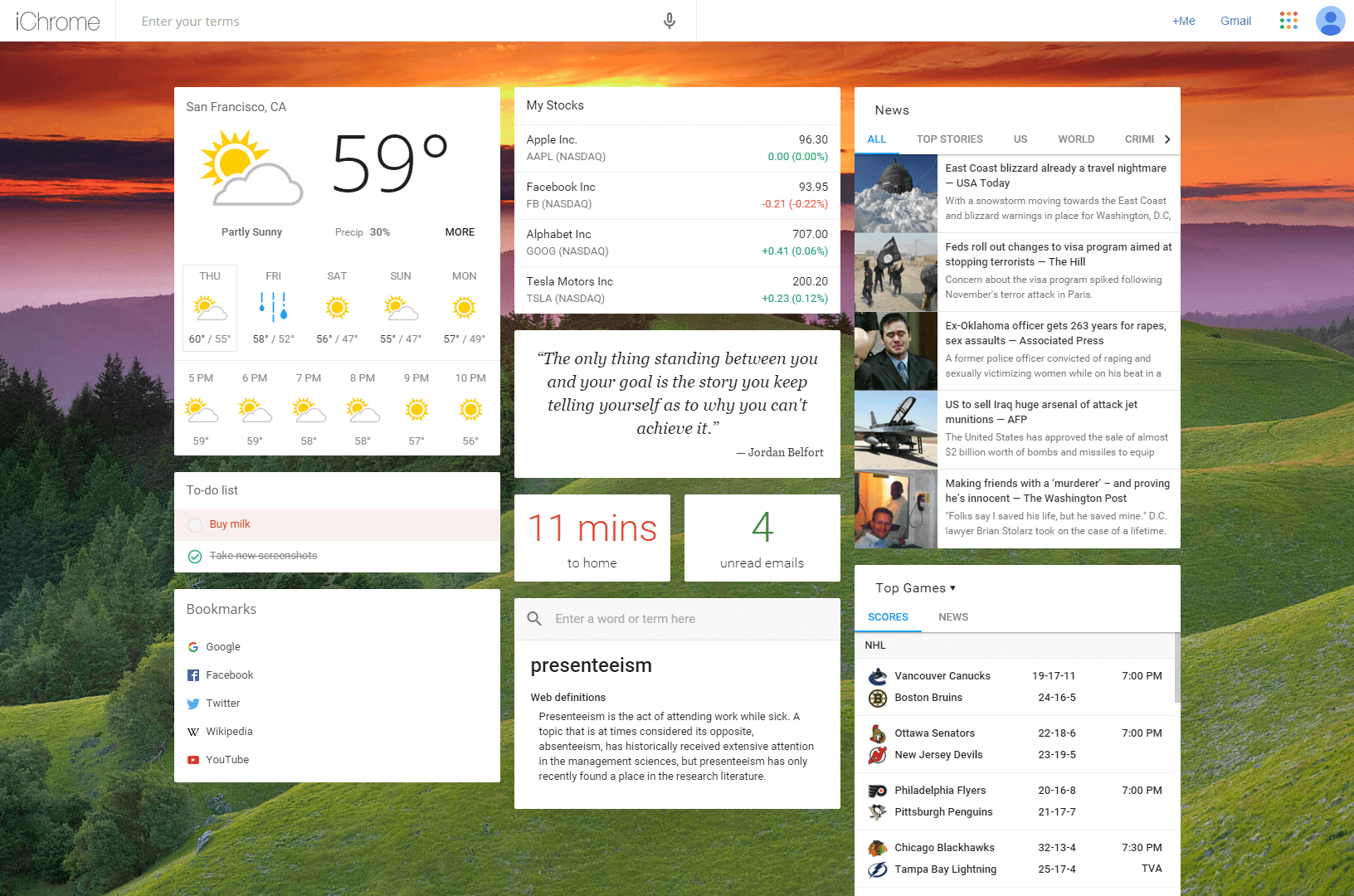 Display your Google Calendar directly on your desktop. 