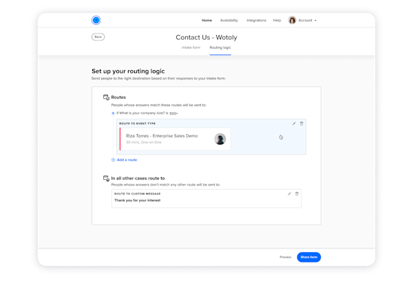 Introducing Routing Forms: Screen and qualify people before they book ...