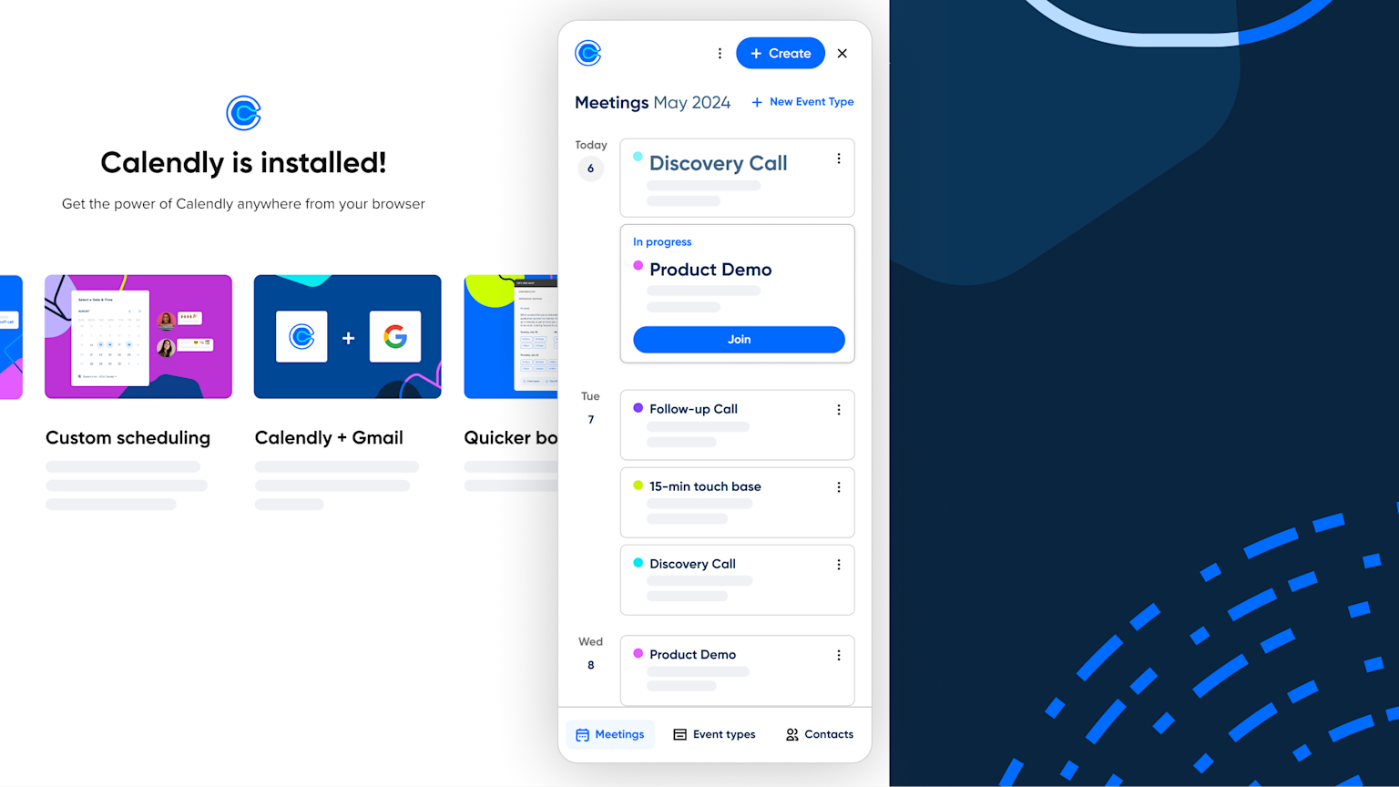 Get more done in less time with the Calendly extension | Calendly