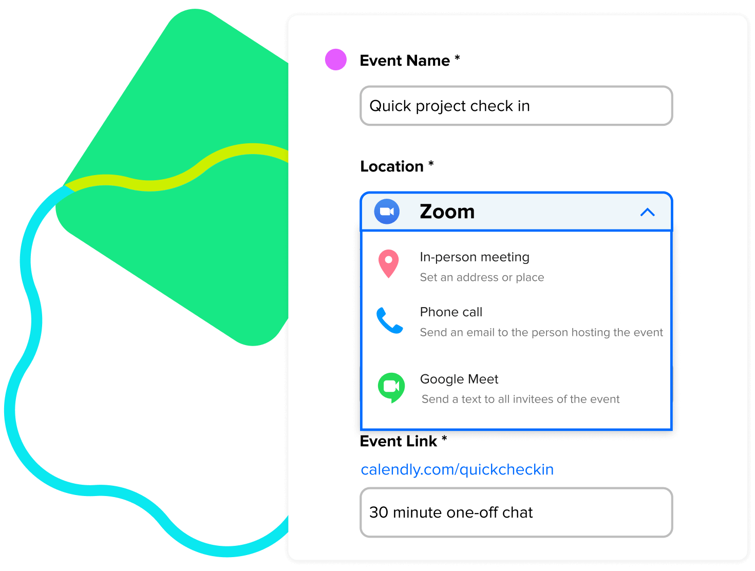 Add location details to meetings automatically