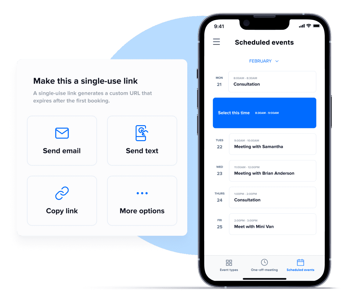 Send your link to anyone, through any app