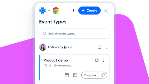 Calendly for web browsers