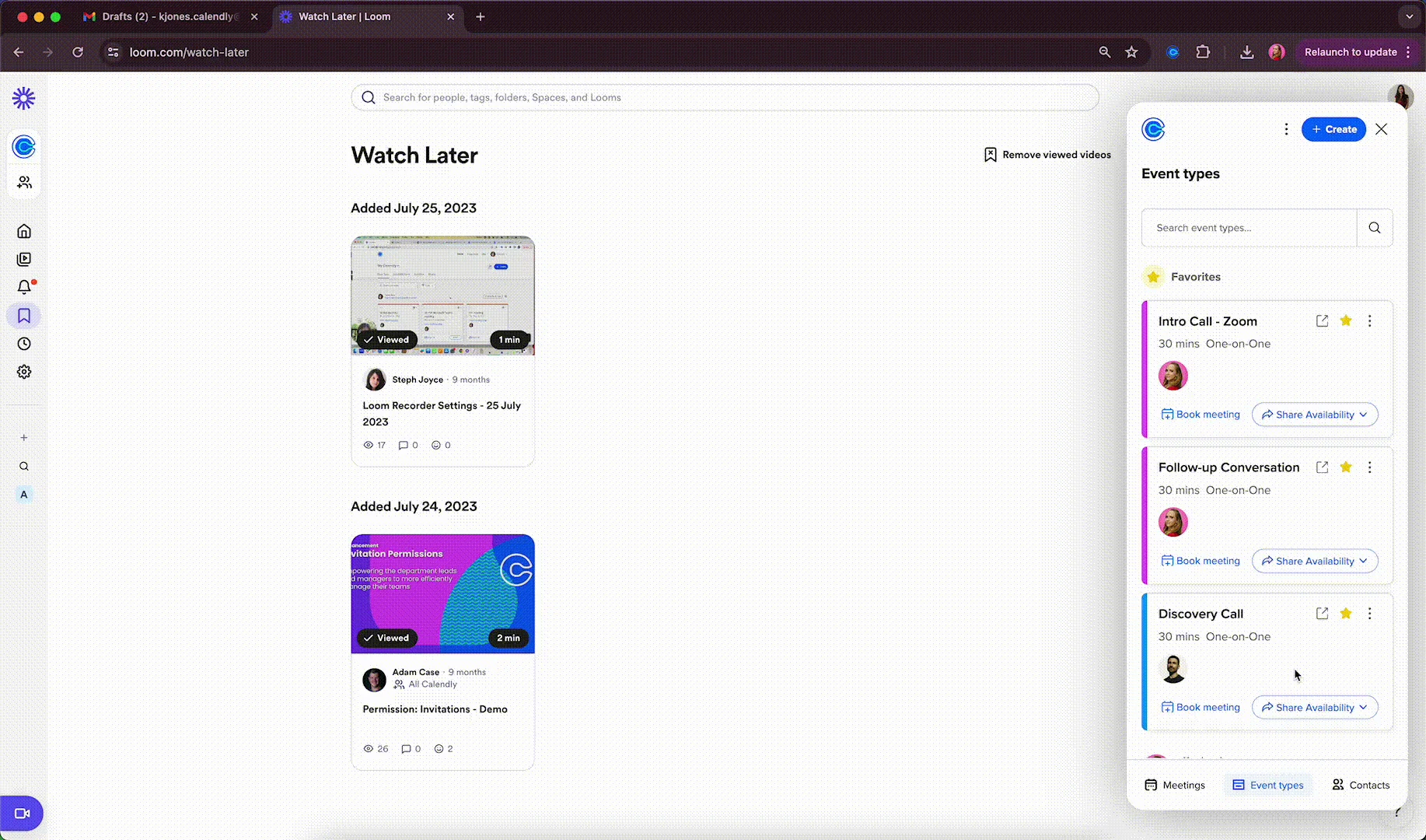 Calendly for Chrome: Manage your meetings Event Types and contacts Calendly for Chrome: Manage your meetings Event Types and contacts