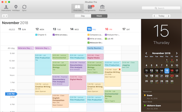 homework planner calendar app