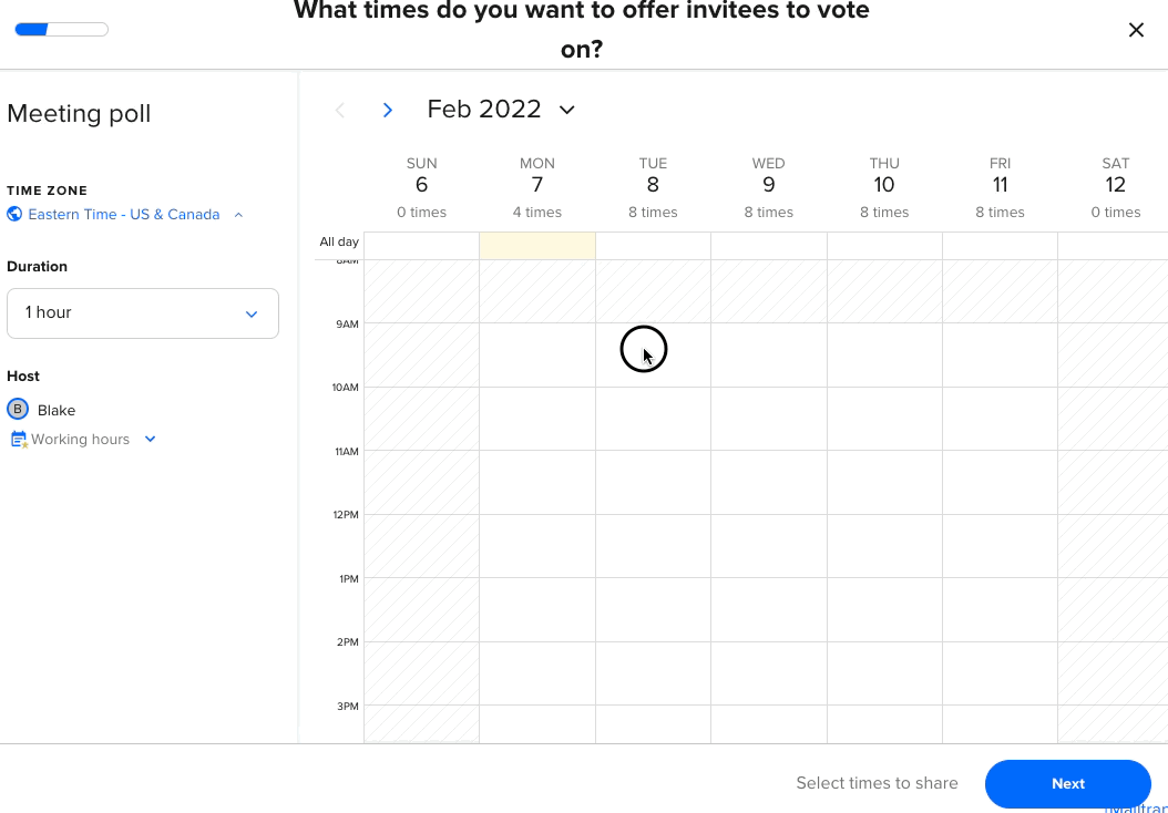 Meeting Polls The easiest way for everyone to find time together