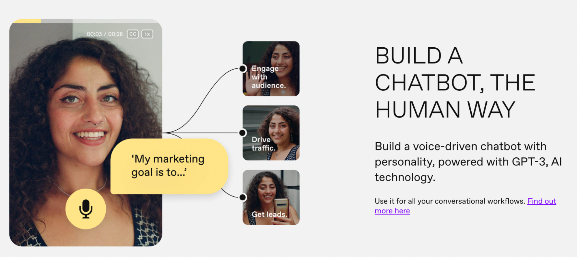 VideoAsk by Typeform lets your sales team create custom videos for qualified leads to add a personal touch to the sales process. VideoAsk by Typeform lets your sales team create custom videos for qualified leads to add a personal touch to the sales process.