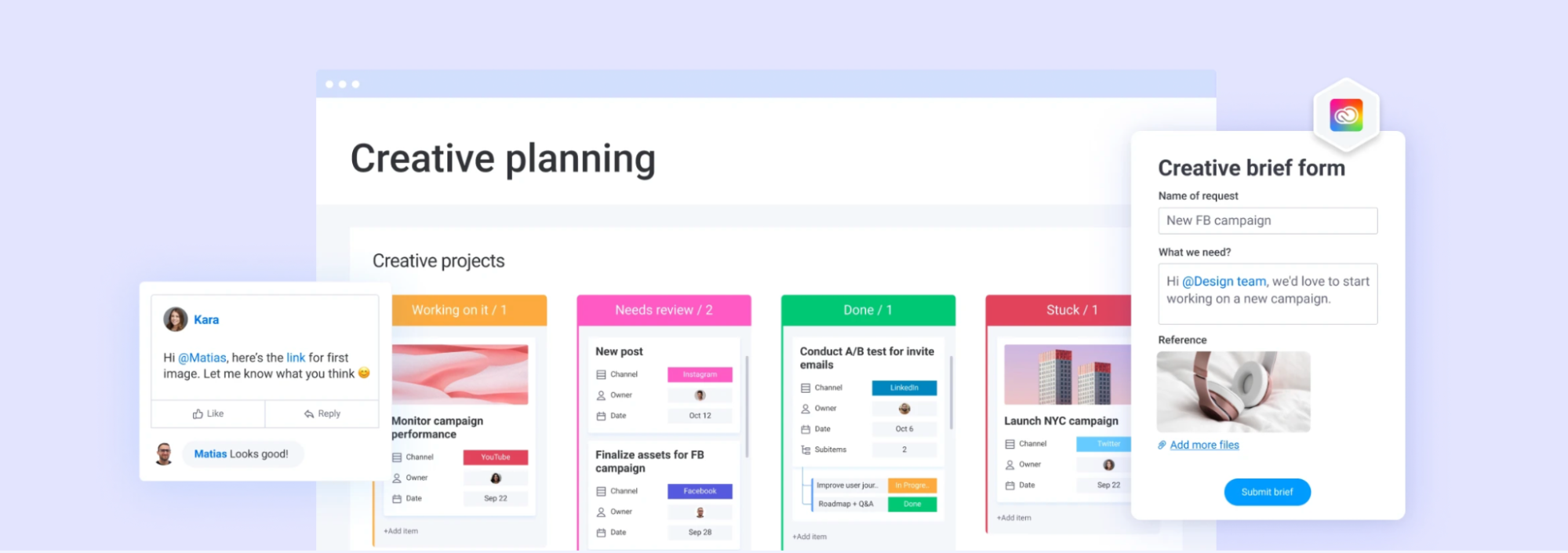 Many people like Monday’s color-coded user interface, and “Pulses” that keep track of the progress status of tasks. Similar to Asana, you can view your project in different ways, depending on what works best for your team.