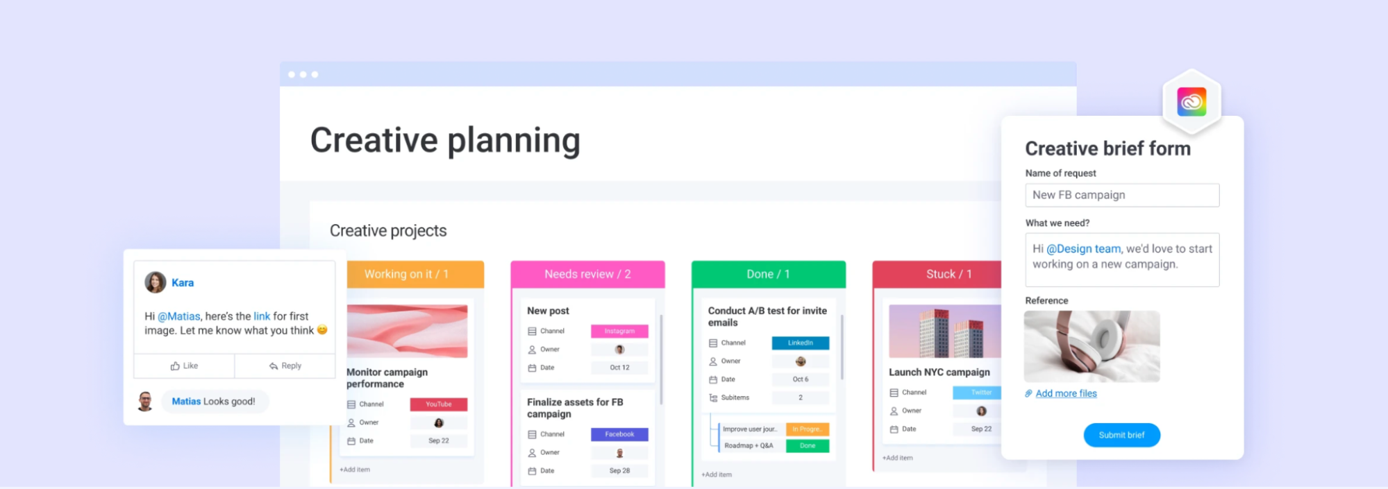 Many people like Monday’s color-coded user interface, and “Pulses” that keep track of the progress status of tasks. Similar to Asana, you can view your project in different ways, depending on what works best for your team. Many people like Monday’s color-coded user interface, and “Pulses” that keep track of the progress status of tasks. Similar to Asana, you can view your project in different ways, depending on what works best for your team.