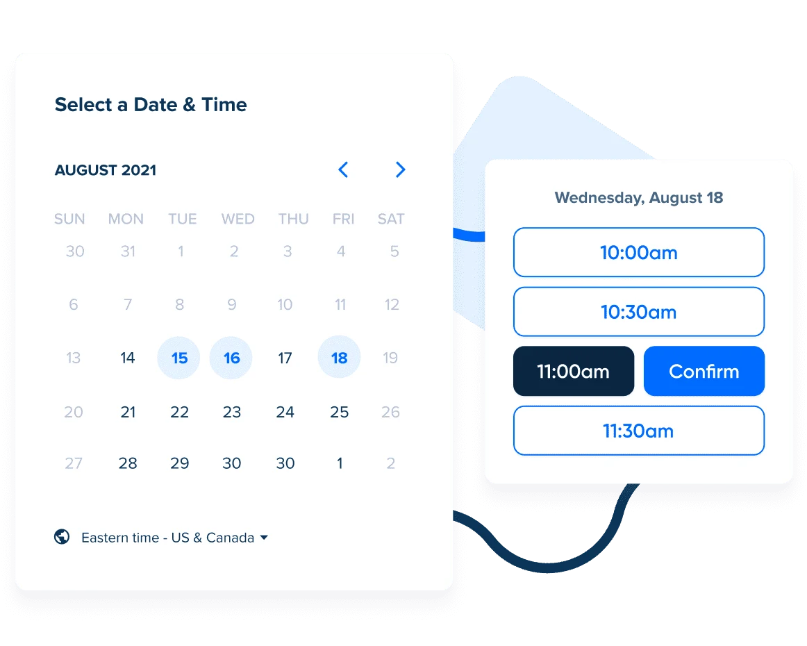 Get one-click scheduling on your site – instantly