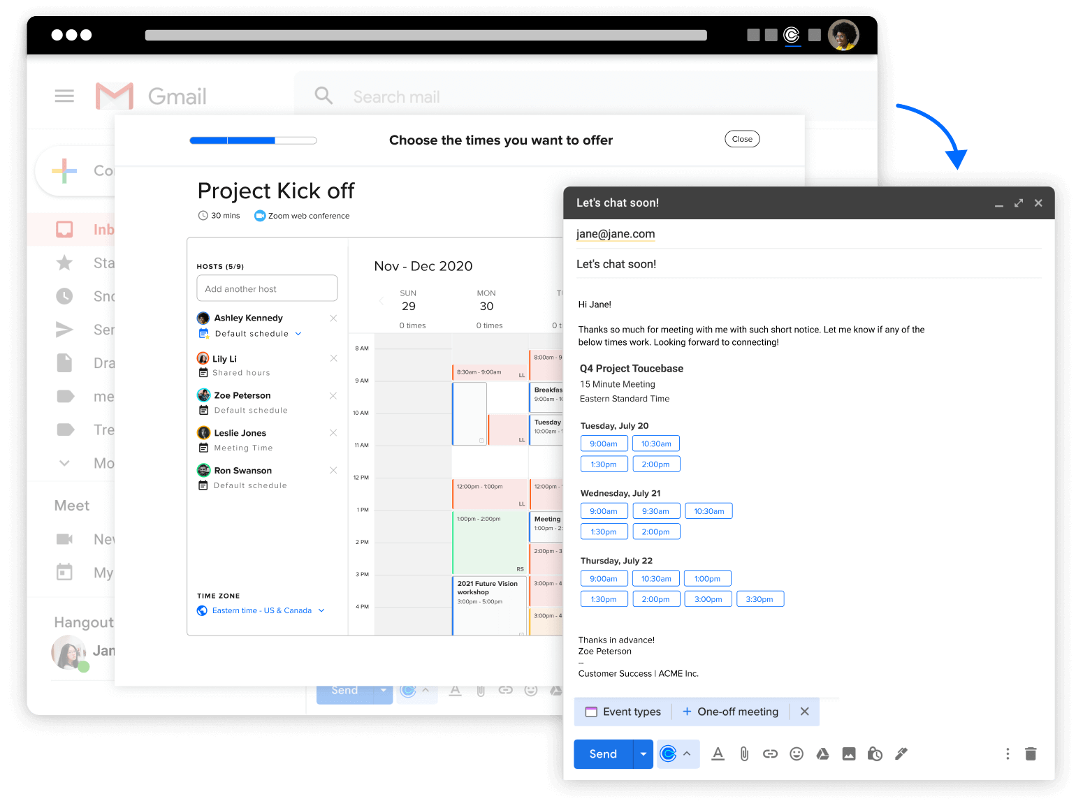 Customize availability for specific conversations