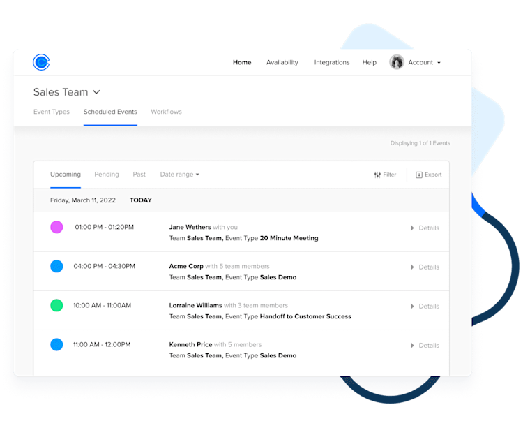 Team Scheduling Calendly