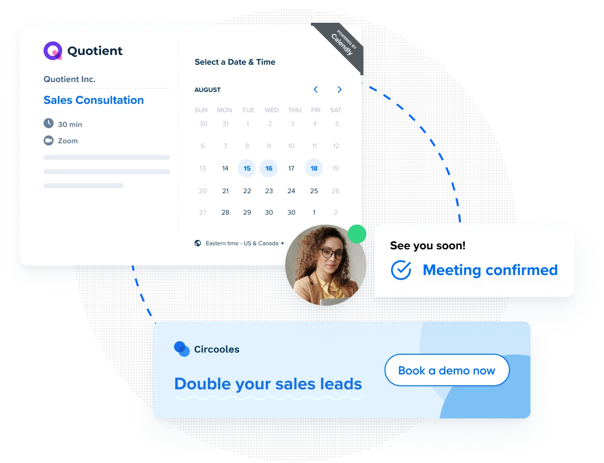 Agende reuniões com clientes em potencial quando eles estiverem prontos para falar com a equipe de vendas