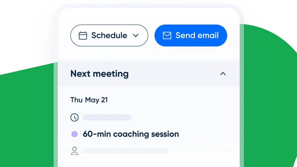 Contacts - Follow up in one click without switching tools
