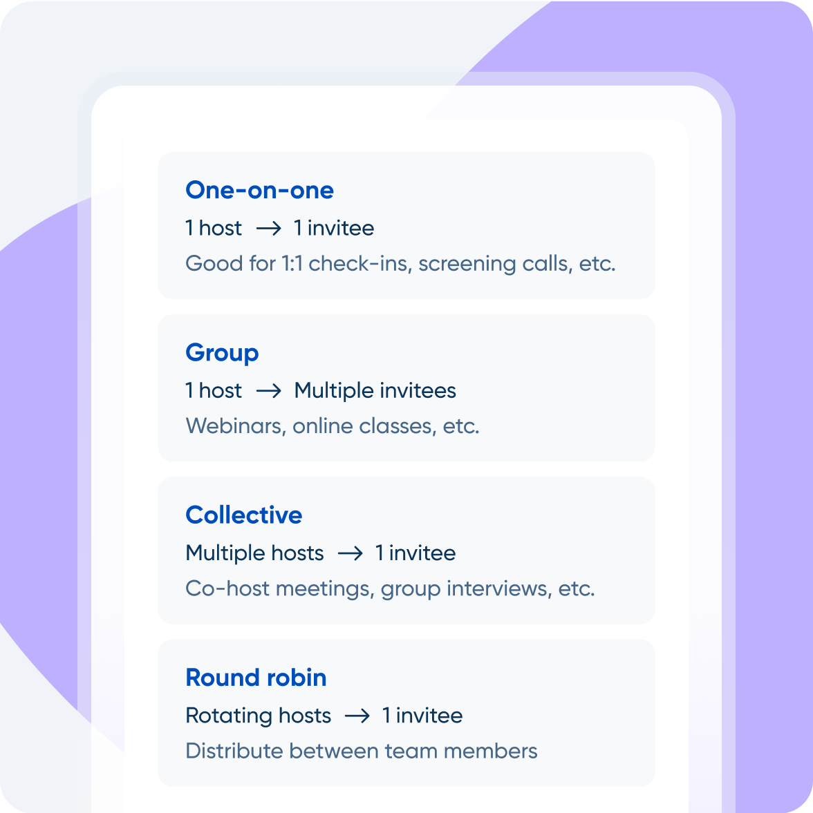Customizable Meeting & Event Templates | Calendly