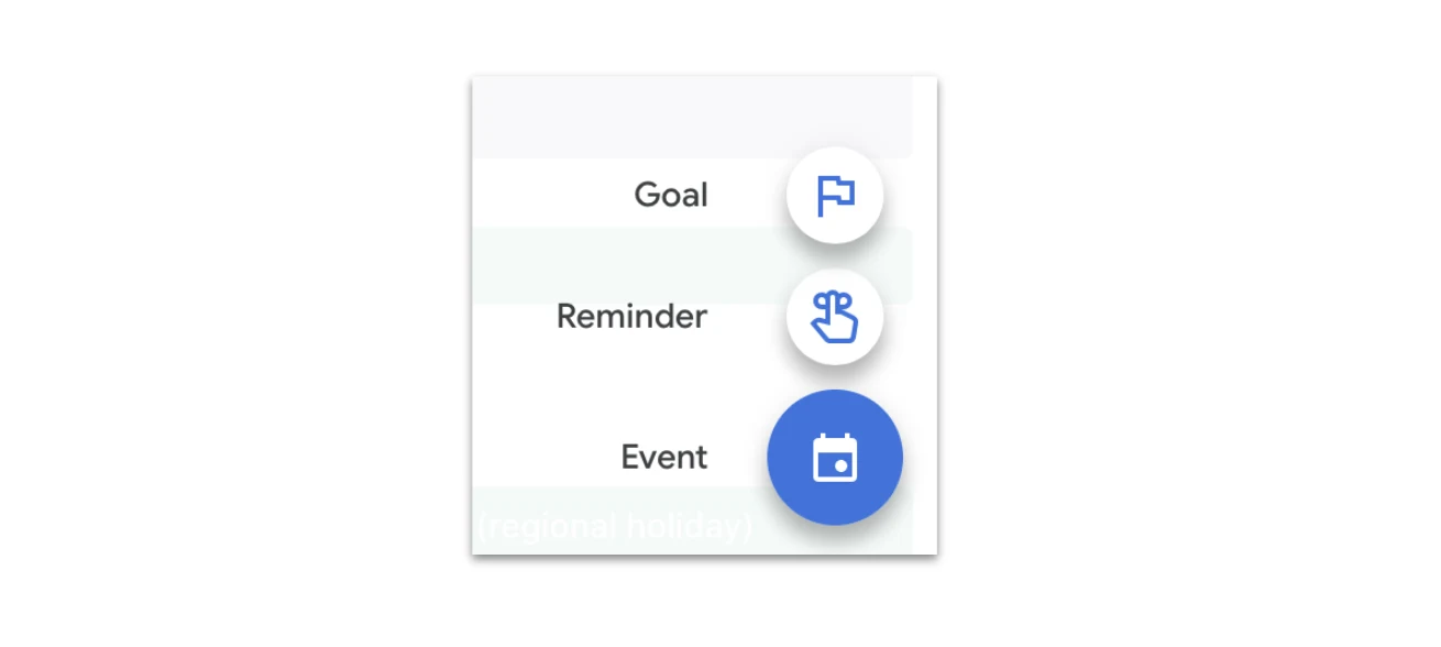 Goal setting is a feature only available in the Google Calendar mobile application.