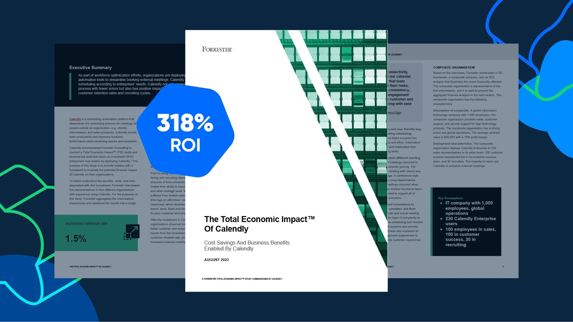 Forrester study: Calendly provided a 318 ROI