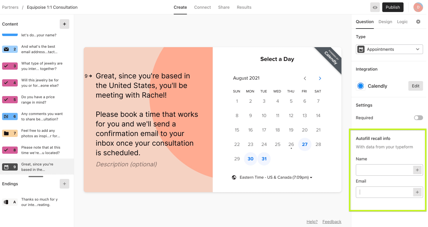 Get actionable feedback from Calendly   Typeform integration Calendly