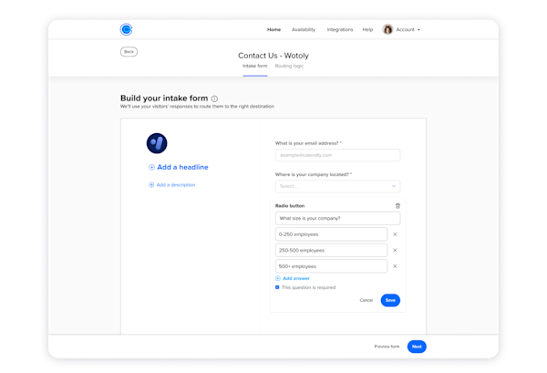 Introducing Routing Forms: Screen and qualify people before they book Introducing Routing Forms: Screen and qualify people before they book