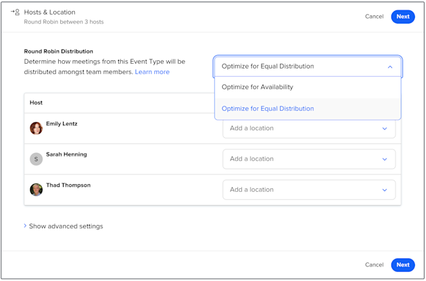 Assign high volume meetings more efficiently with Round Robin Assign high volume meetings more efficiently with Round Robin