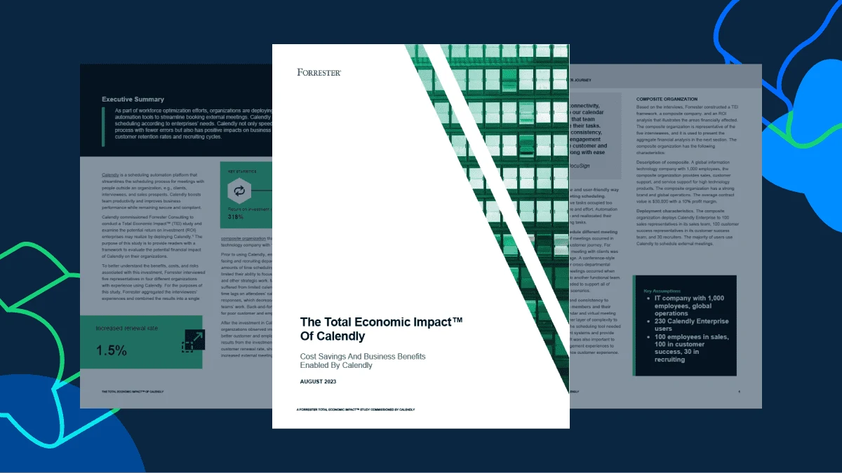 [eBook] The Total Economic Impact of Calendly (TEI)