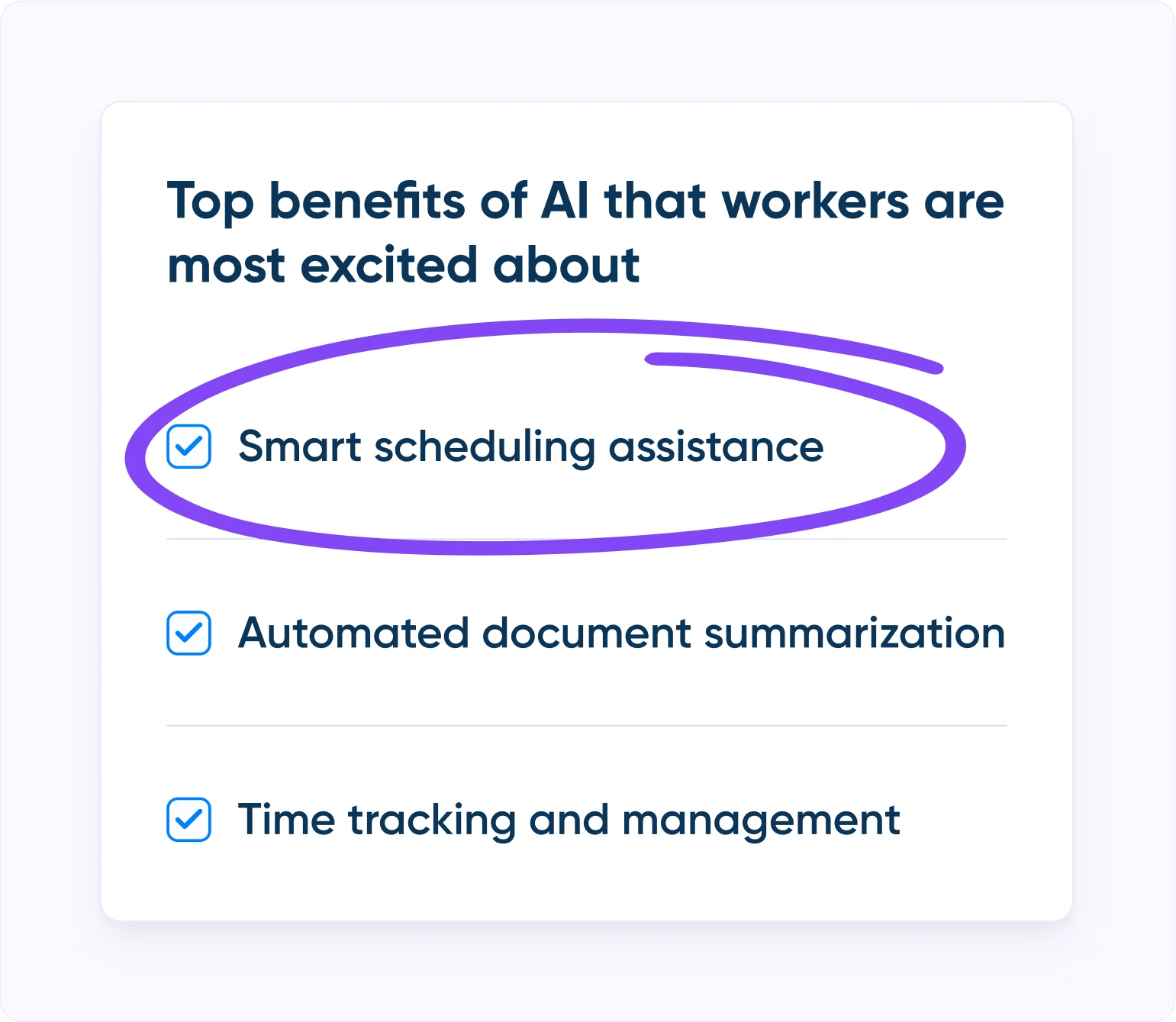 [State of Scheduling Report 2023] Top benefits of AI most excited