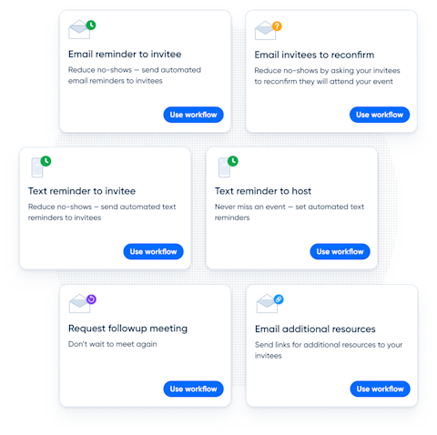 Set up meeting workflows