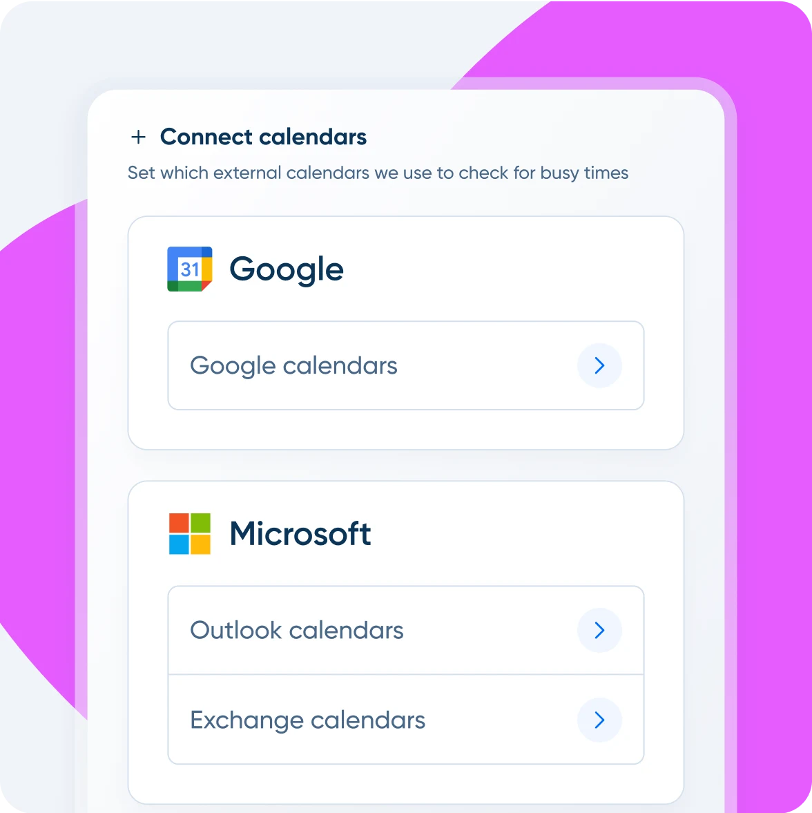 Connect calendars