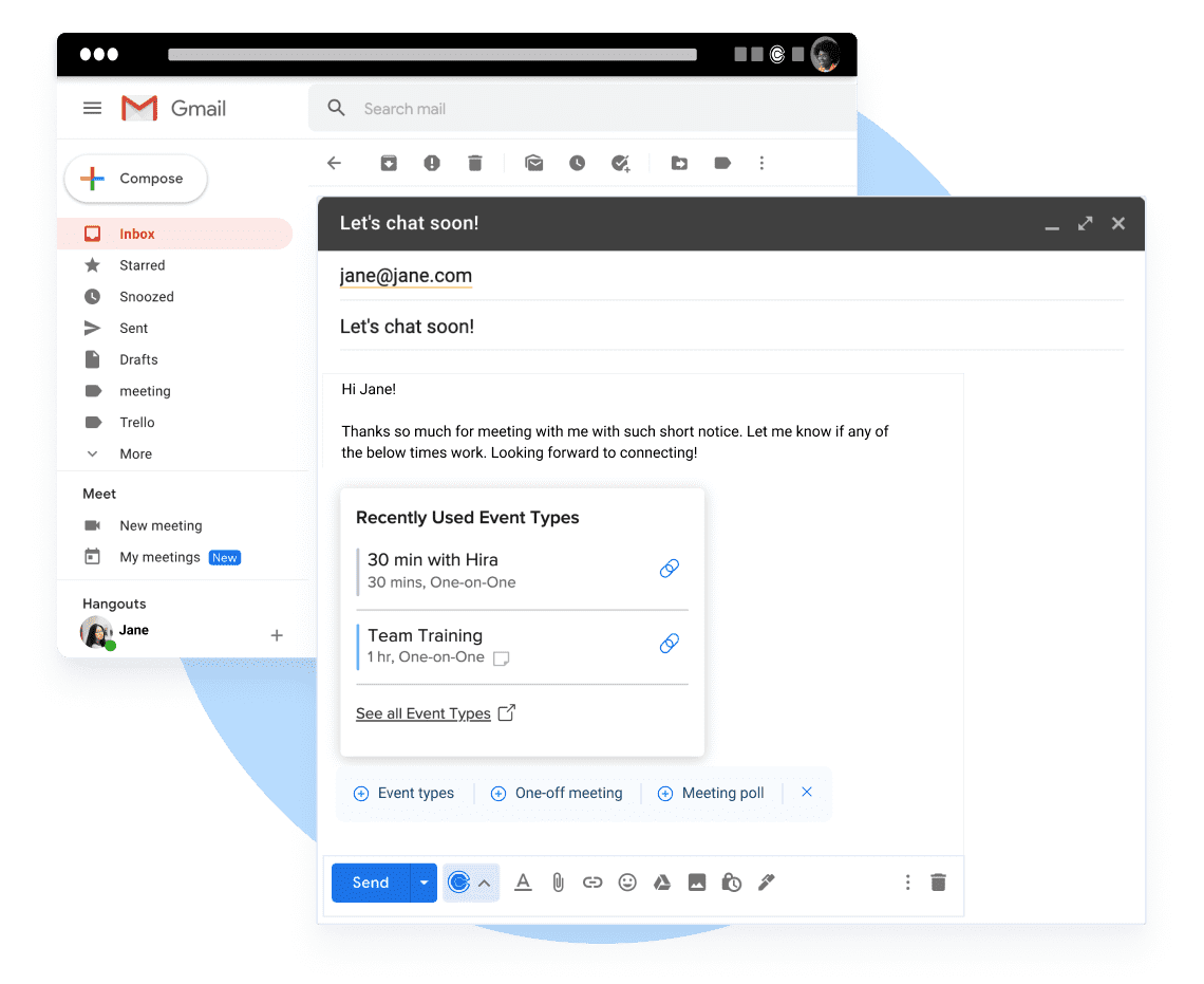 Supercharge your Gmail with Calendly-image