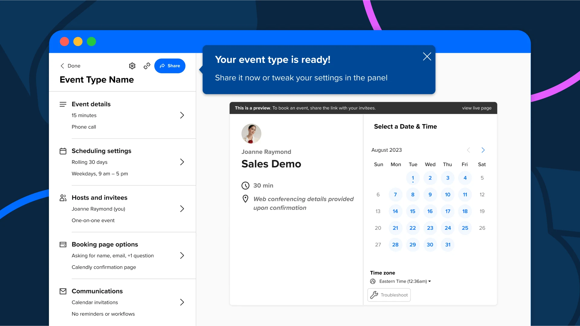 It’s now easier than ever to navigate Calendly, schedule meetings, and update your availability
